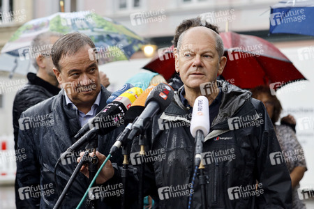 Armin Laschet und Olaf Scholz besuchen Stolberg