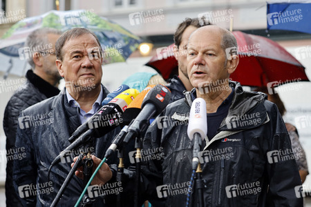 Armin Laschet und Olaf Scholz besuchen Stolberg