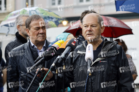 Armin Laschet und Olaf Scholz besuchen Stolberg