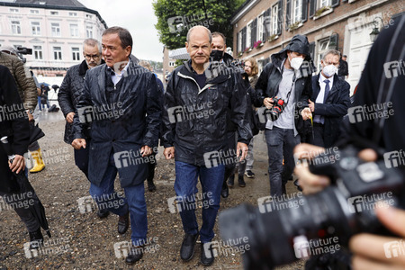 Armin Laschet und Olaf Scholz besuchen Stolberg