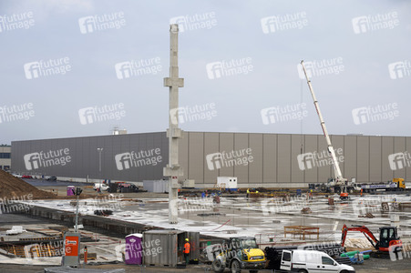 Baustelle der Tesla Gigafactory 4 in Grünheide