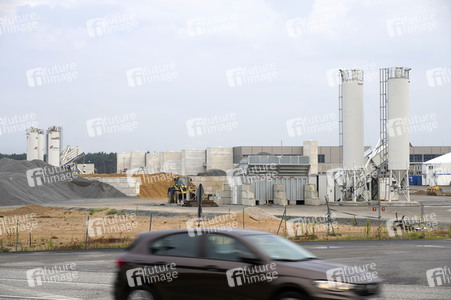 Baustelle der Tesla Gigafactory 4 in Grünheide