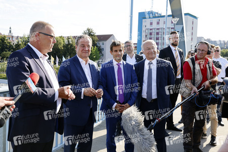 Besuch von Kanlzerkandidat Armin Laschet in Frankfurt (Oder)