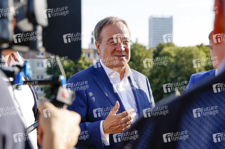 Besuch von Kanlzerkandidat Armin Laschet in Frankfurt (Oder)