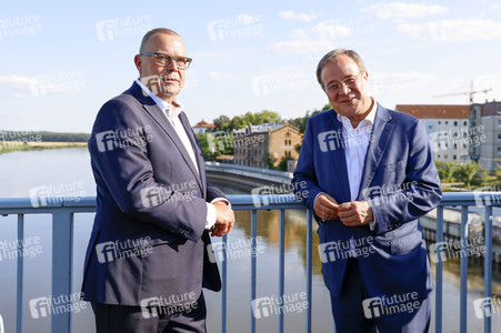 Besuch von Kanlzerkandidat Armin Laschet in Frankfurt (Oder)