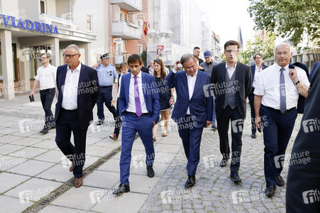 Besuch von Kanlzerkandidat Armin Laschet in Frankfurt (Oder)