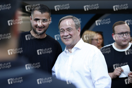 Besuch von Kanlzerkandidat Armin Laschet in Frankfurt (Oder)
