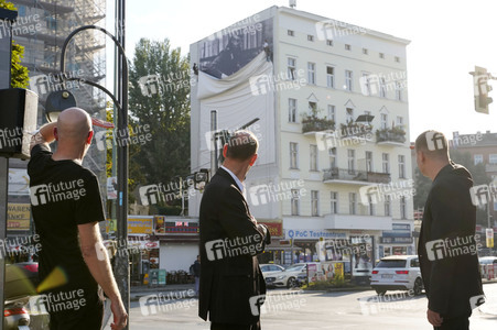 Presse-Aktion anlässlich '60 Jahre Mauerbau' in Berlin