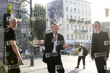 Presse-Aktion anlässlich '60 Jahre Mauerbau' in Berlin
