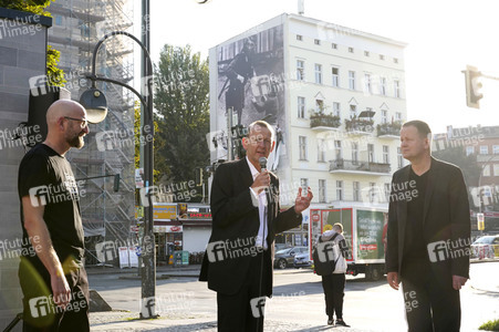 Presse-Aktion anlässlich '60 Jahre Mauerbau' in Berlin
