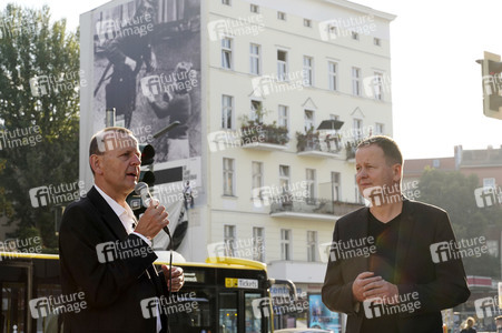 Presse-Aktion anlässlich '60 Jahre Mauerbau' in Berlin