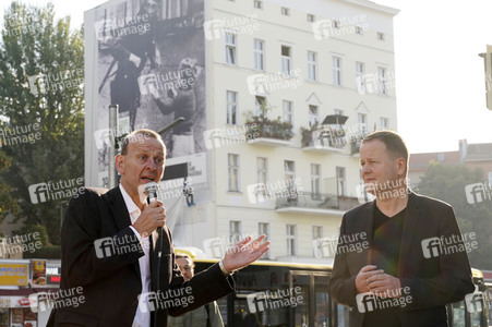 Presse-Aktion anlässlich '60 Jahre Mauerbau' in Berlin