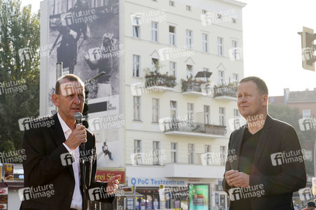 Presse-Aktion anlässlich '60 Jahre Mauerbau' in Berlin