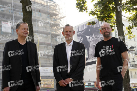 Presse-Aktion anlässlich '60 Jahre Mauerbau' in Berlin