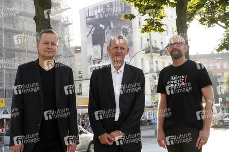 Presse-Aktion anlässlich '60 Jahre Mauerbau' in Berlin