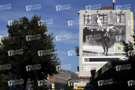 Presse-Aktion anlässlich '60 Jahre Mauerbau' in Berlin