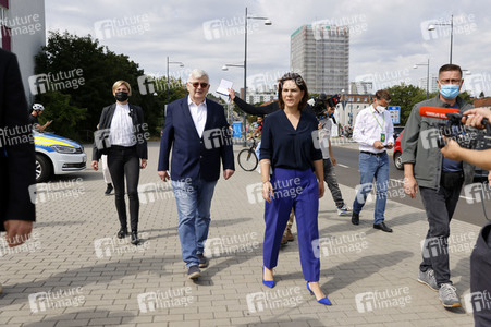 Besuch von Annalena Baerbock und Joschka Fischer in Frankfurt (Oder)