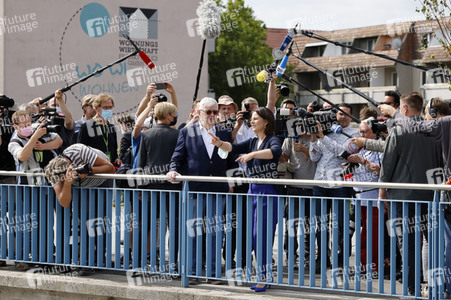 Besuch von Annalena Baerbock und Joschka Fischer in Frankfurt (Oder)