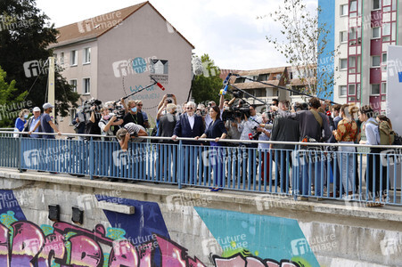 Besuch von Annalena Baerbock und Joschka Fischer in Frankfurt (Oder)