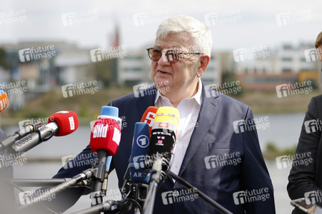 Besuch von Annalena Baerbock und Joschka Fischer in Frankfurt (Oder)