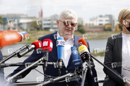 Besuch von Annalena Baerbock und Joschka Fischer in Frankfurt (Oder)