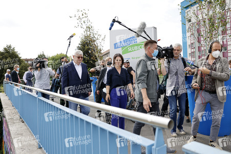 Besuch von Annalena Baerbock und Joschka Fischer in Frankfurt (Oder)
