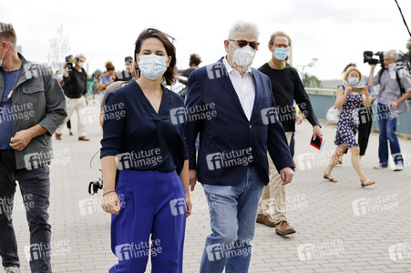Besuch von Annalena Baerbock und Joschka Fischer in Frankfurt (Oder)