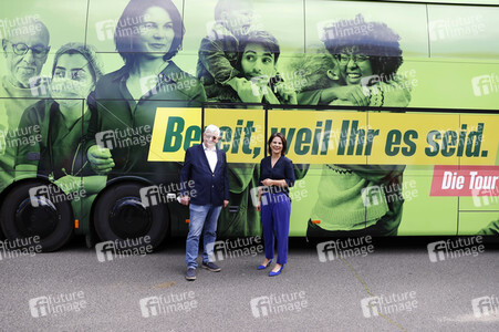 Besuch von Annalena Baerbock und Joschka Fischer in Frankfurt (Oder)