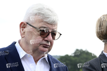 Besuch von Kanlzerkandidatin Annalena Baerbock und Joschka Fischer in Frankfurt (Oder)