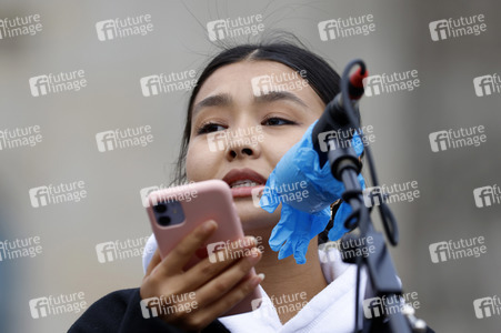 Kundgebung 'Luftbrücke jetzt! Schafft sichere Fluchtwege aus Afghanistan!' in Berlin