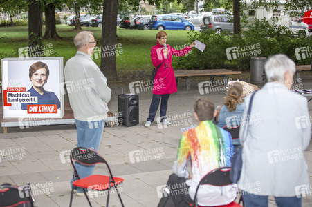 Wahlkampfauftakt der Dresdner Bundestagsabgeordneten Katja Kipping in Dresden