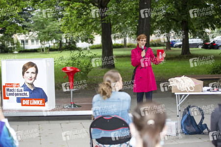 Wahlkampfauftakt der Dresdner Bundestagsabgeordneten Katja Kipping in Dresden