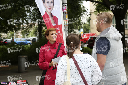 Wahlkampfauftakt der Dresdner Bundestagsabgeordneten Katja Kipping in Dresden