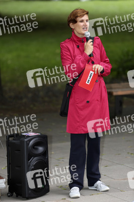 Wahlkampfauftakt der Dresdner Bundestagsabgeordneten Katja Kipping in Dresden