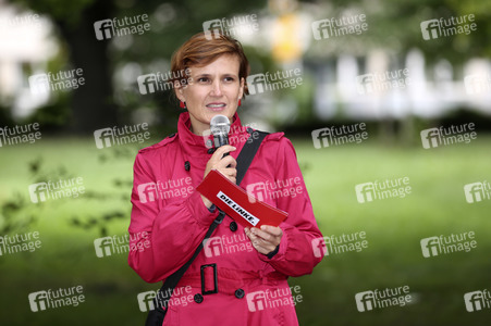 Wahlkampfauftakt der Dresdner Bundestagsabgeordneten Katja Kipping in Dresden