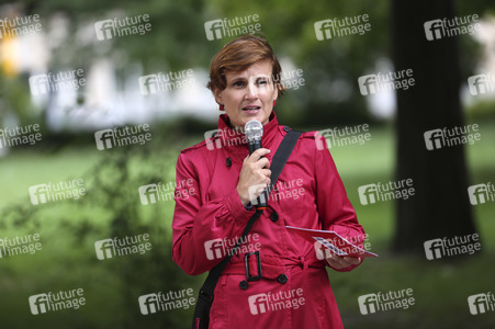 Wahlkampfauftakt der Dresdner Bundestagsabgeordneten Katja Kipping in Dresden