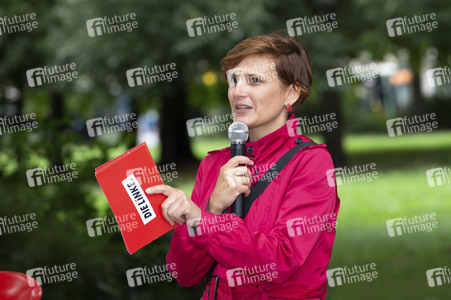 Wahlkampfauftakt der Dresdner Bundestagsabgeordneten Katja Kipping in Dresden