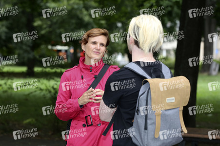 Wahlkampfauftakt der Dresdner Bundestagsabgeordneten Katja Kipping in Dresden