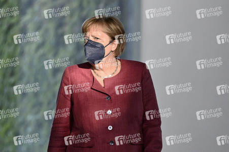 Pressekonferenz mit Angela Merkel zur Lage in Afghanistan in Berlin