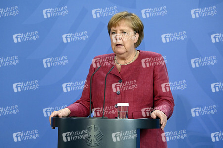 Pressekonferenz mit Angela Merkel zur Lage in Afghanistan in Berlin