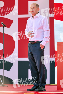 SPD-Wahlkampfveranstaltung Olaf Scholz in Berlin