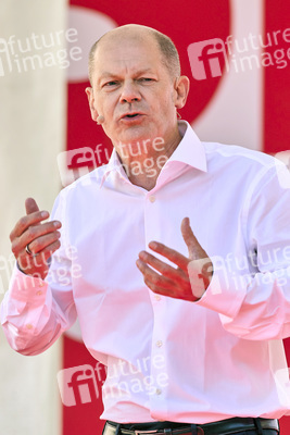 SPD-Wahlkampfveranstaltung Olaf Scholz in Berlin