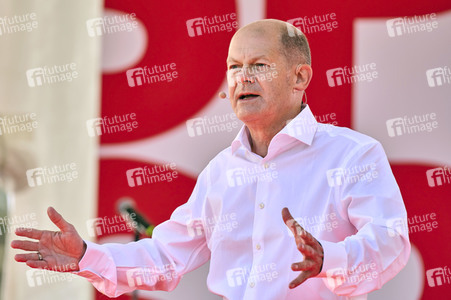 SPD-Wahlkampfveranstaltung Olaf Scholz in Berlin