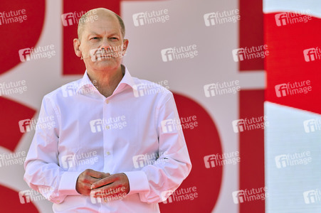 SPD-Wahlkampfveranstaltung Olaf Scholz in Berlin