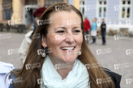 Wahlkampfveranstaltung Partei Die Linke in Stralsund