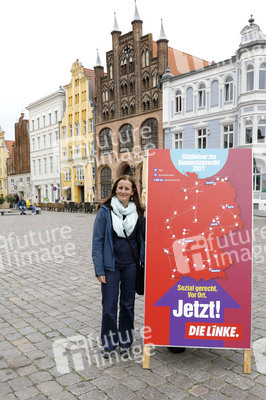 Wahlkampfveranstaltung Partei Die Linke in Stralsund