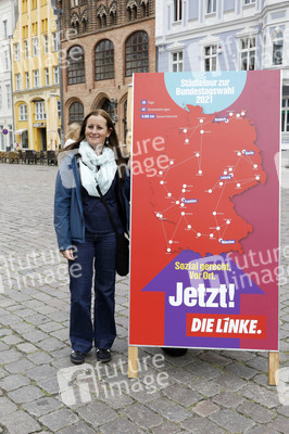 Wahlkampfveranstaltung Partei Die Linke in Stralsund