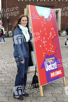 Wahlkampfveranstaltung Partei Die Linke in Stralsund