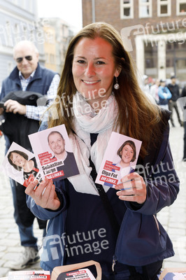 Wahlkampfveranstaltung Partei Die Linke in Stralsund