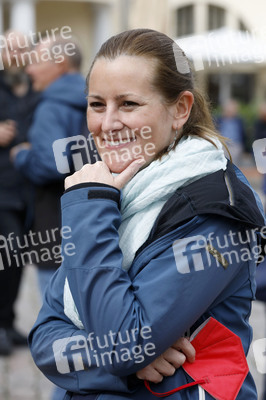 Wahlkampfveranstaltung Partei Die Linke in Stralsund
